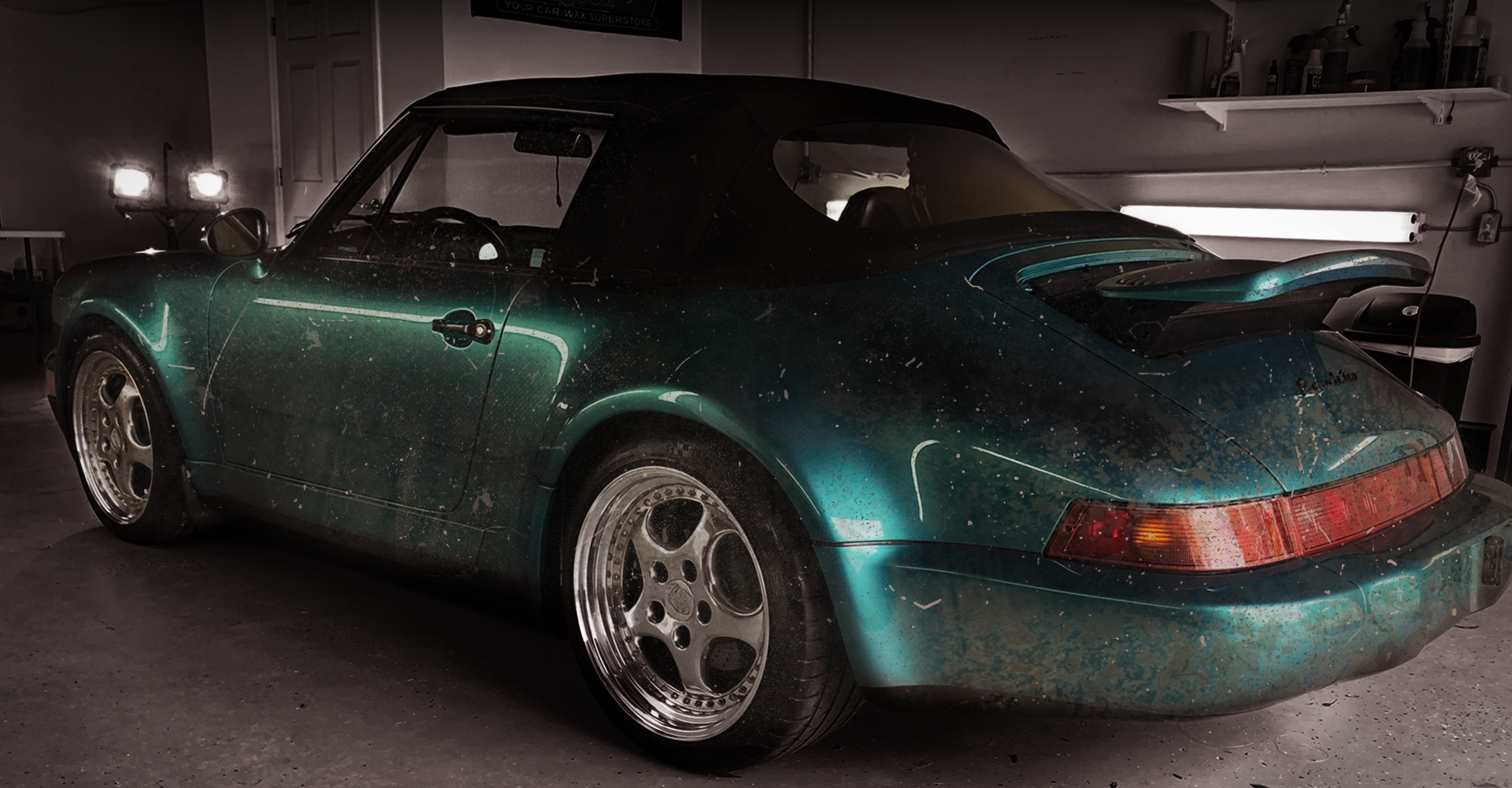 Porsche before: dirty looking